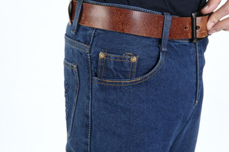 Men Jeans Straight-leg Work Pants