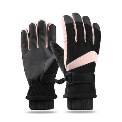 Winter Fleece Thickened Warm And Windproof Gloves