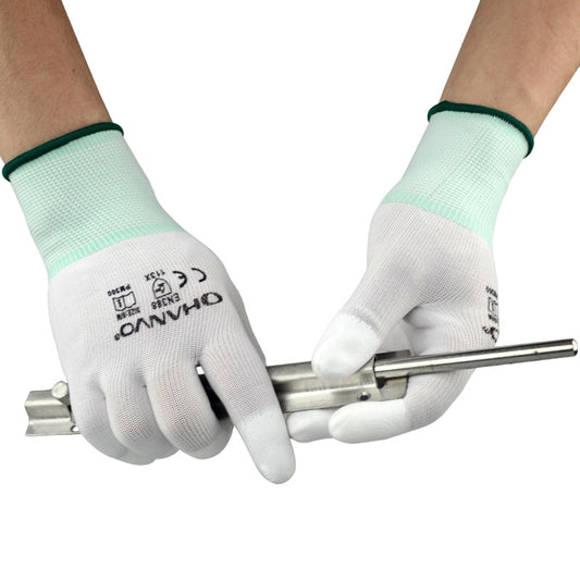 Mechanical Assembly Fingertip Coated Wear-resistant Labor Gloves