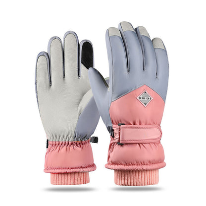 Winter Fleece Thickened Warm And Windproof Gloves