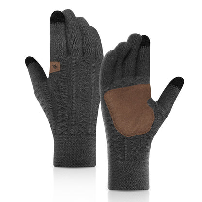 Casual Business Microfiber Touch Screen Knitted Gloves