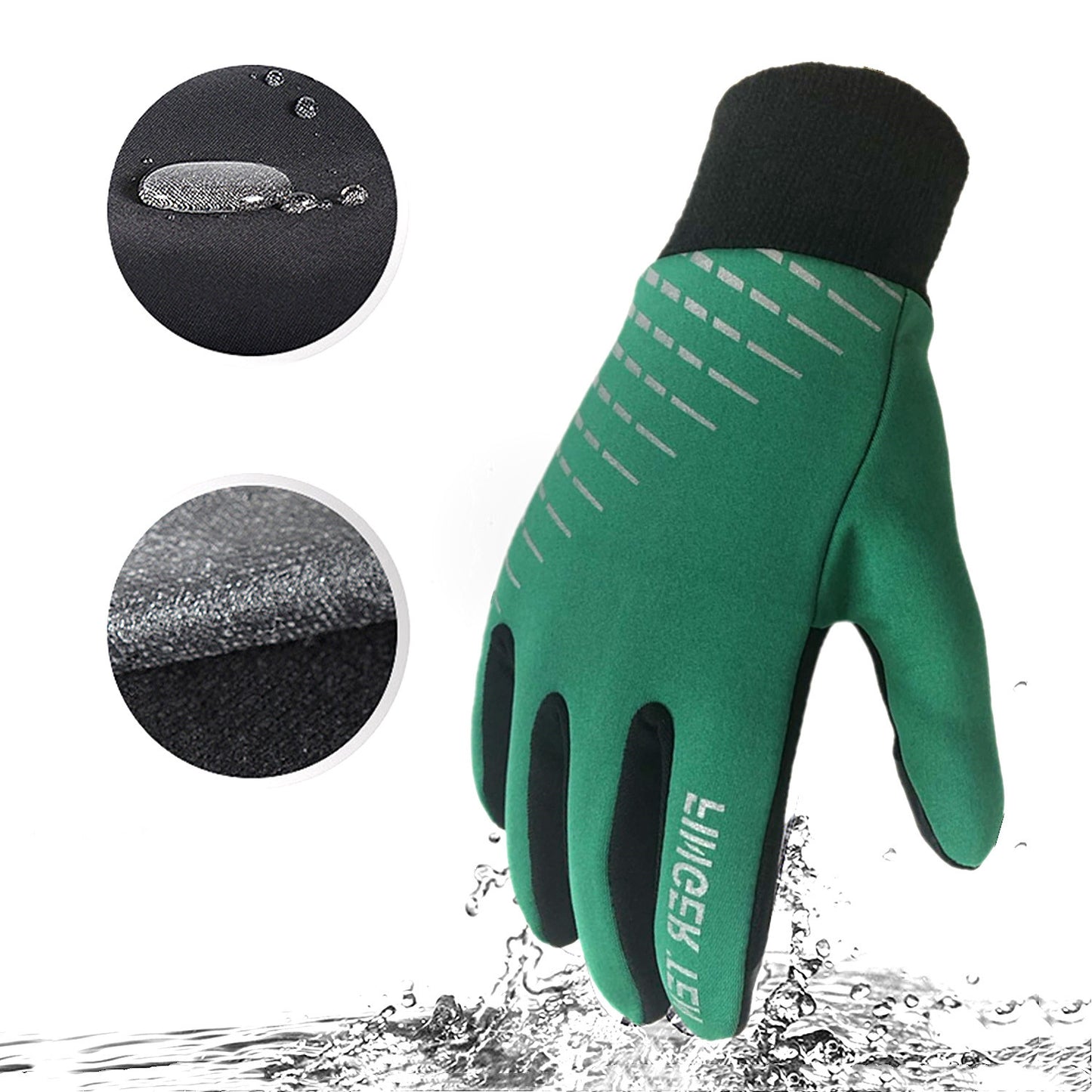 Touch Screen Plus Fleece Outdoor Sports Football Riding Gloves