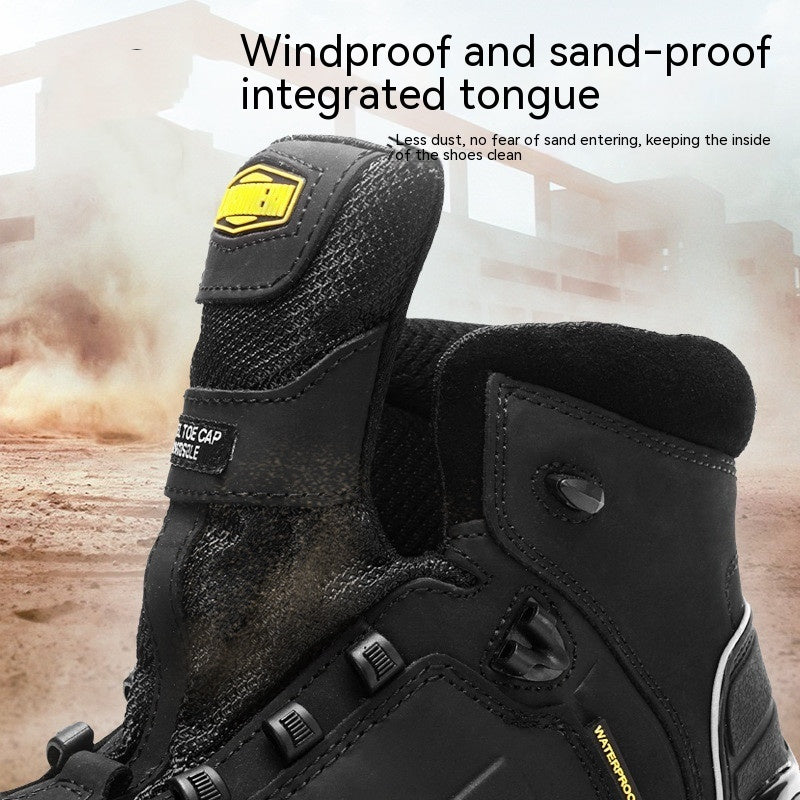 Men Steel Toe Cap Anti-Smashing Work Boot
