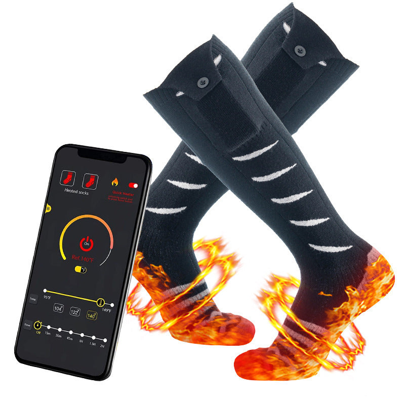Smart APP Mobile Phone Remote Control Heating Socks