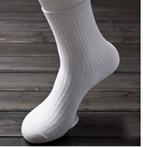 Pure Color Thick Comfortable Cotton Simple Tube Socks