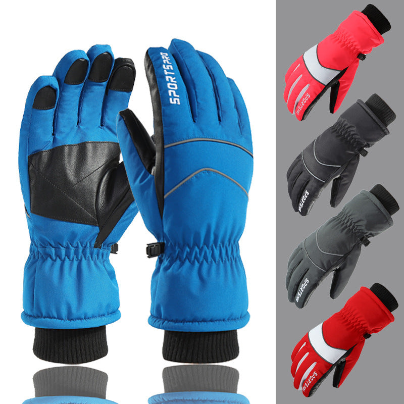 Outdoor Waterproof, Cold And Windproof Touch Screen Warm Gloves