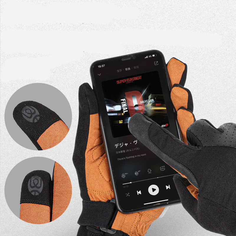 Riding Touch Screen Plus Velvet Warm Gloves