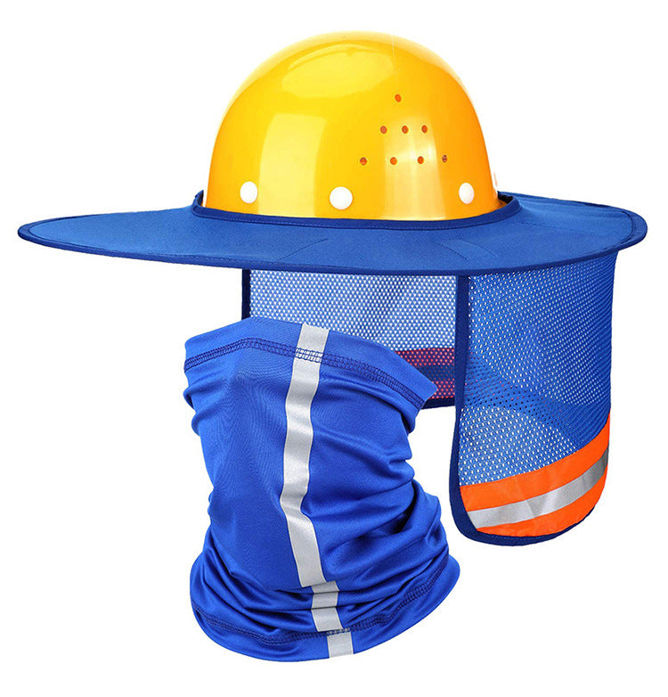 Sunscreen Reflective Visor / Fits Hard Hats