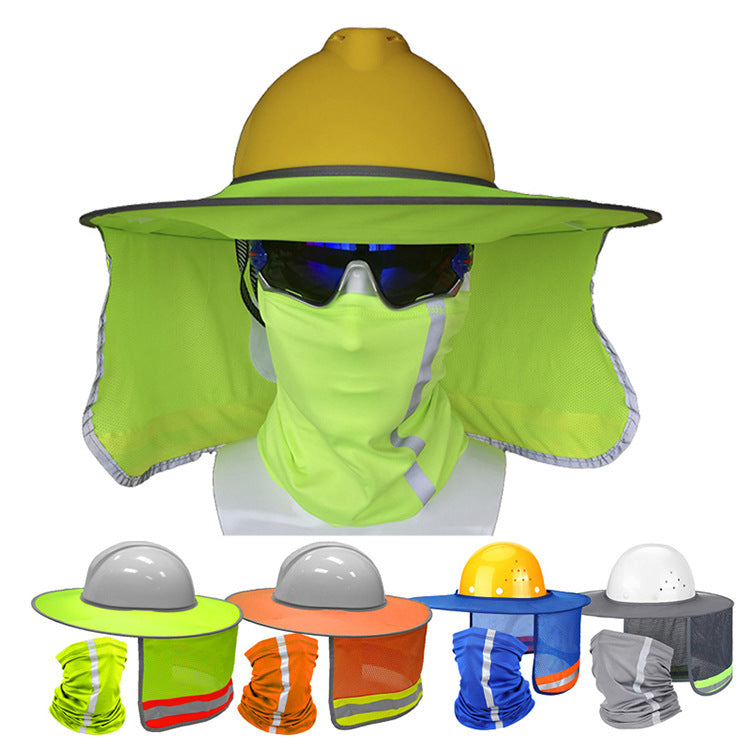 Sunscreen Reflective Visor / Fits Hard Hats