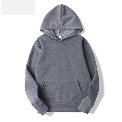 Standard Hooded Long Sleeve Solid Sweatshirt