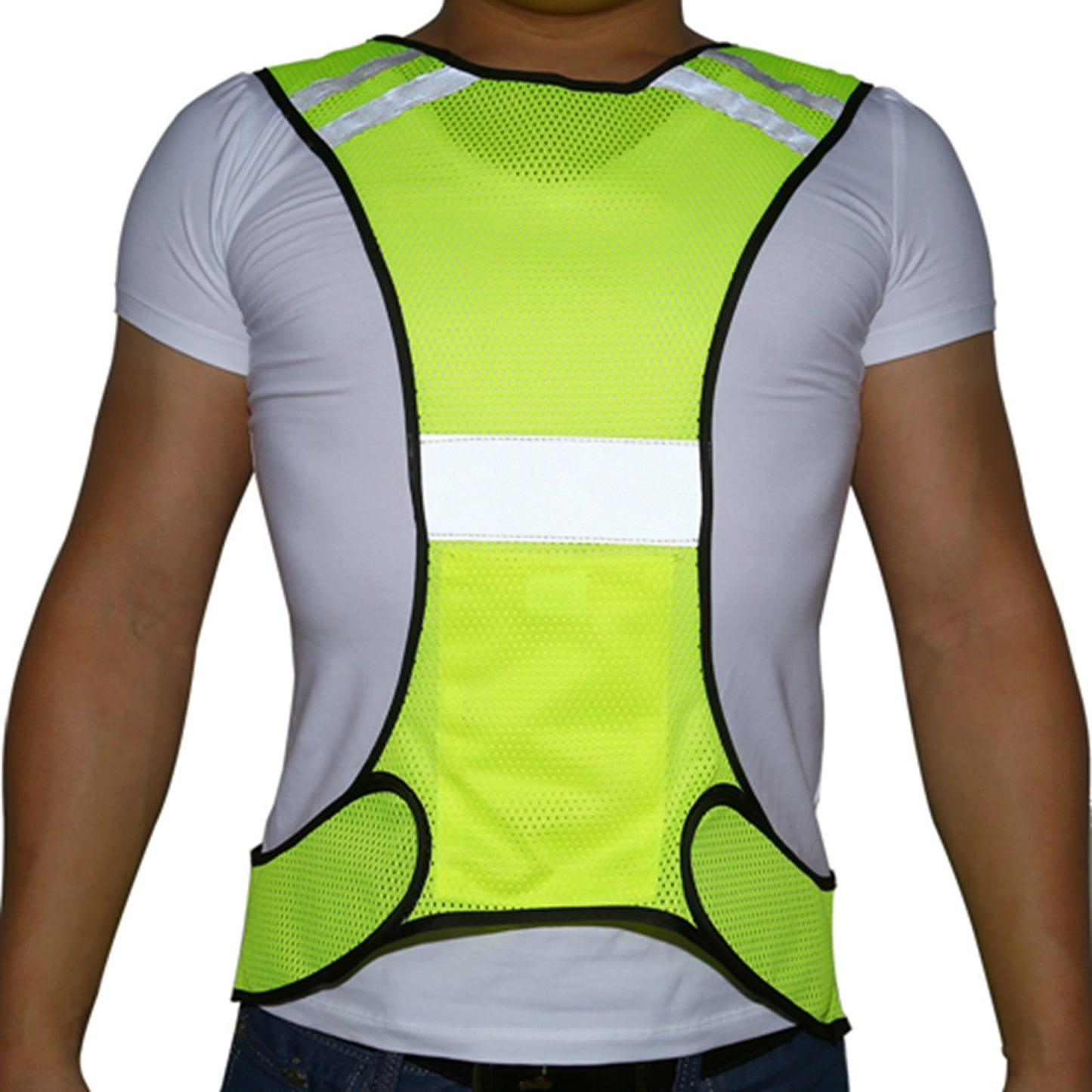 High Visibility Reflective Safety Vest Adjustable Waist