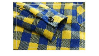 New Baby Boys And Girls Plaid Shirts / Kids Long Sleeve Cotton, Thicken Shirts