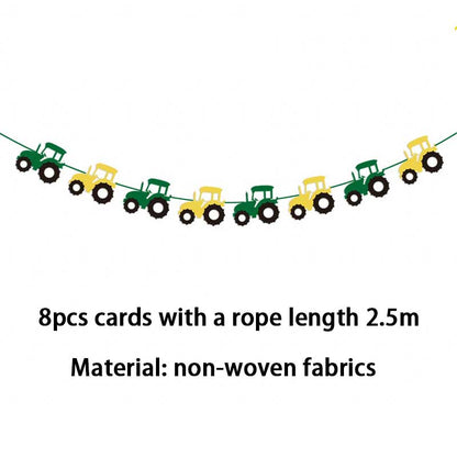 Construction Equipment Decorations  /  Disposable Tableware Set /  Cupcake Toppers /  Banners, Balloons