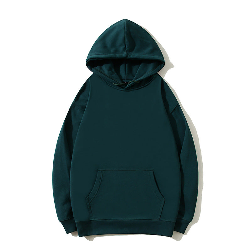 Loose Hooded Pullover Sweatershirt