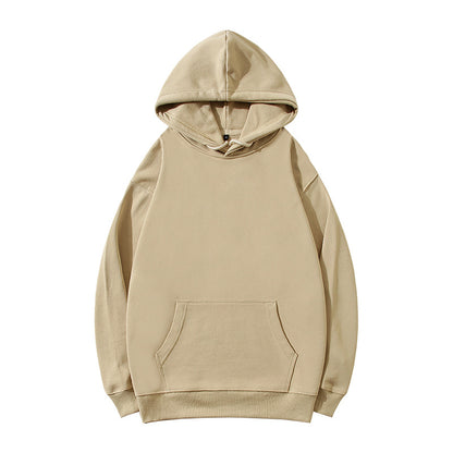 Loose Hooded Pullover Sweatershirt