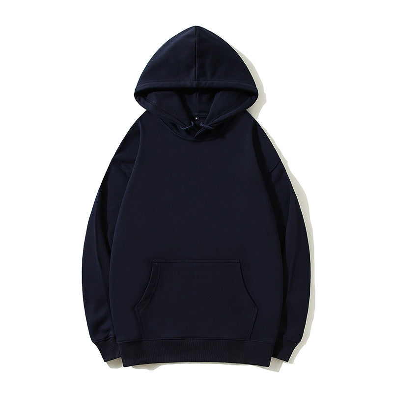 Loose Hooded Pullover Sweatershirt