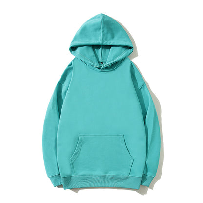 Loose Hooded Pullover Sweatershirt