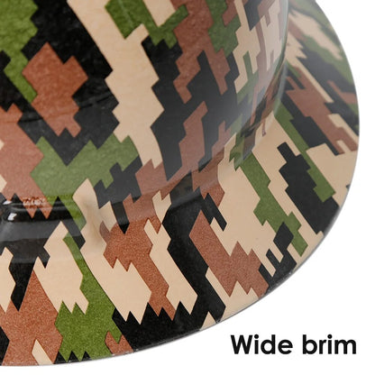 Camouflage Full Brim Protective Hard Hat