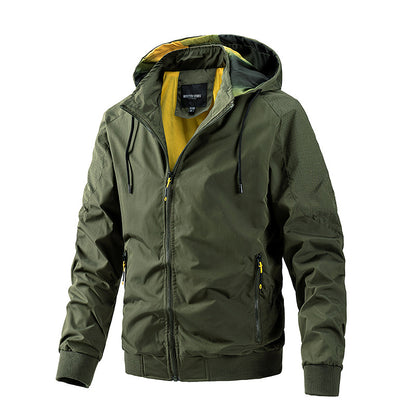 Slim Fit Casual Hooded Jacket