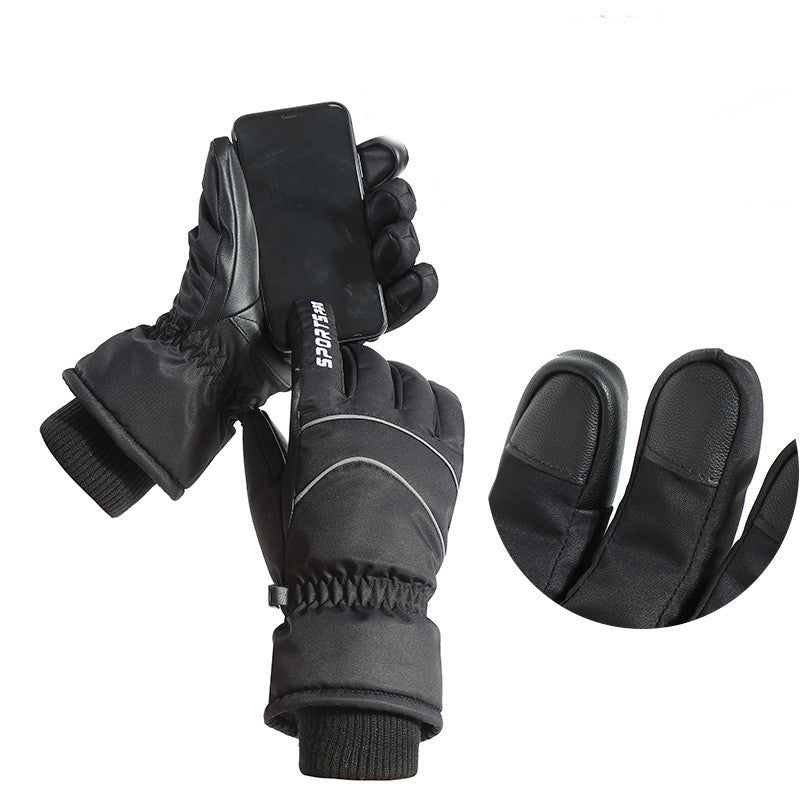 Outdoor Waterproof, Cold And Windproof Touch Screen Warm Gloves