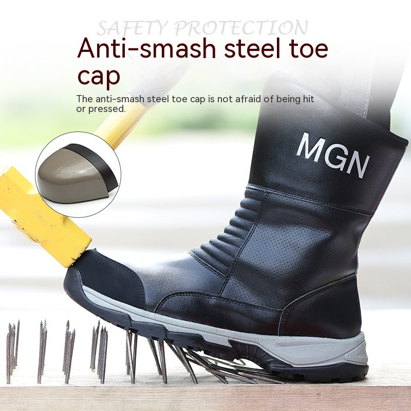 Steel Toe Protection Waterproof Work Boot / Anti-smashing And Safety Shoes