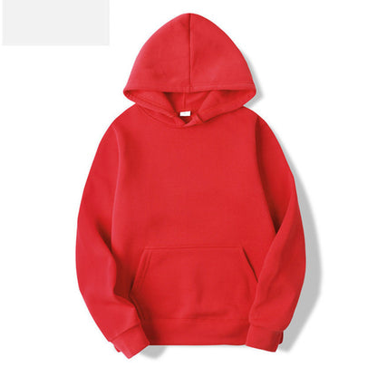 Standard Hooded Long Sleeve Solid Sweatshirt