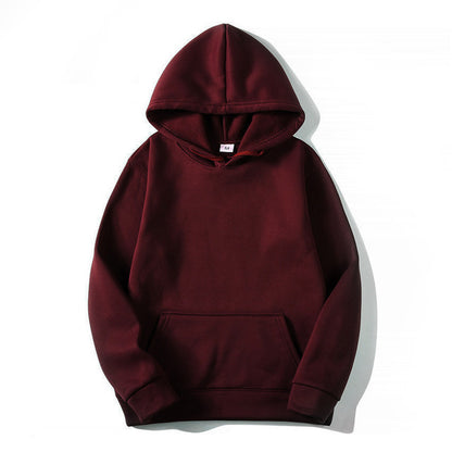 Standard Hooded Long Sleeve Solid Sweatshirt