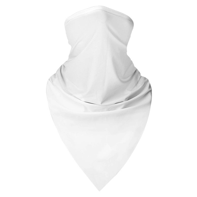 Ice Silk Mask Half Face And Neck Protection Triangular Binder