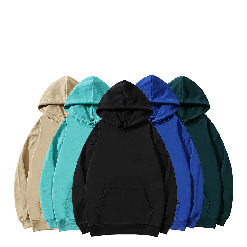 Loose Hooded Pullover Sweatershirt