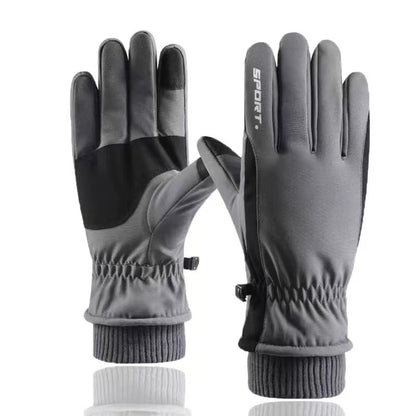 Winter Fleece Thickened Warm And Windproof Gloves