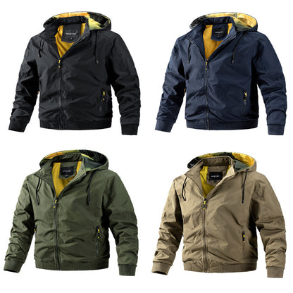 Slim Fit Casual Hooded Jacket