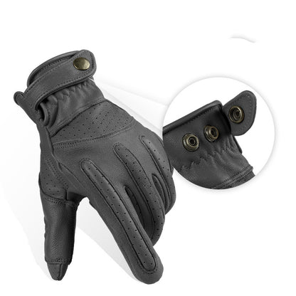 Motorcycle Riding Gloves Sheepskin Retro Outdoor