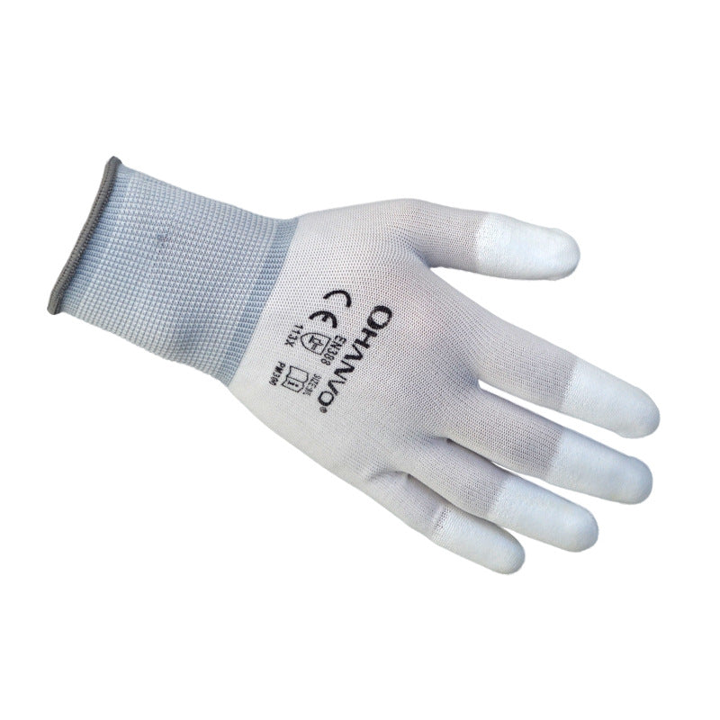 Mechanical Assembly Fingertip Coated Wear-resistant Labor Gloves