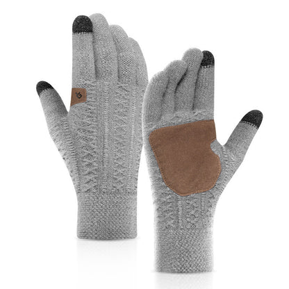 Casual Business Microfiber Touch Screen Knitted Gloves