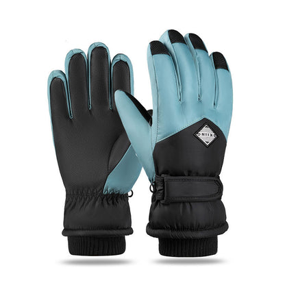 Winter Fleece Thickened Warm And Windproof Gloves