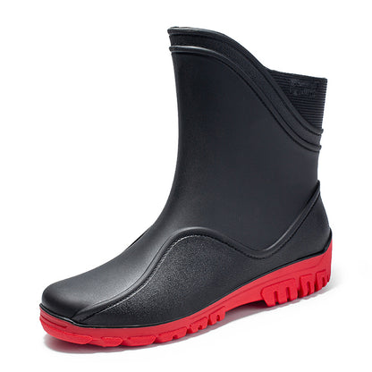 Outdoor Mid-tube Waterproof Rain Boots