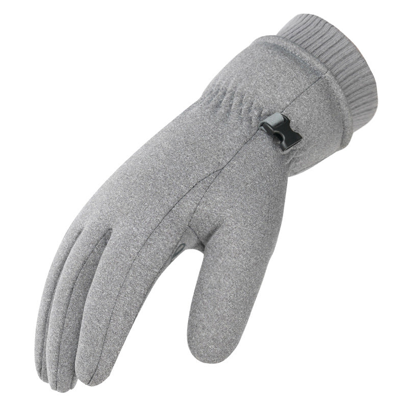 Cycling Cold-proof Plus Velvet Cotton Warm Touch-screen Ski Gloves