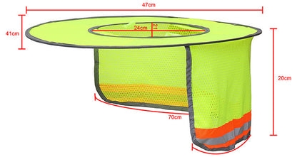 Sunscreen Reflective Visor / Fits Hard Hats