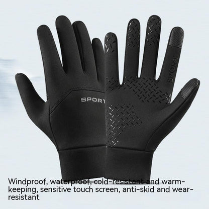 Waterproof Winter Fleece-lined Thermal Touch Screen Gloves