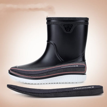 Mid-Tube Rain Boots