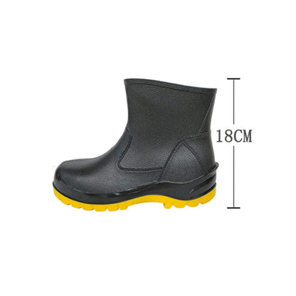 Steel Toe Rain Boots Short Tube Low or High