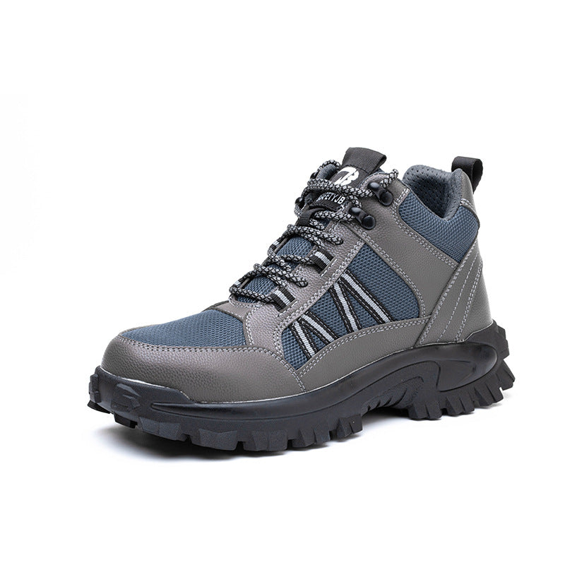 Lightweight Mid-cut Construction Site Protective Shoes