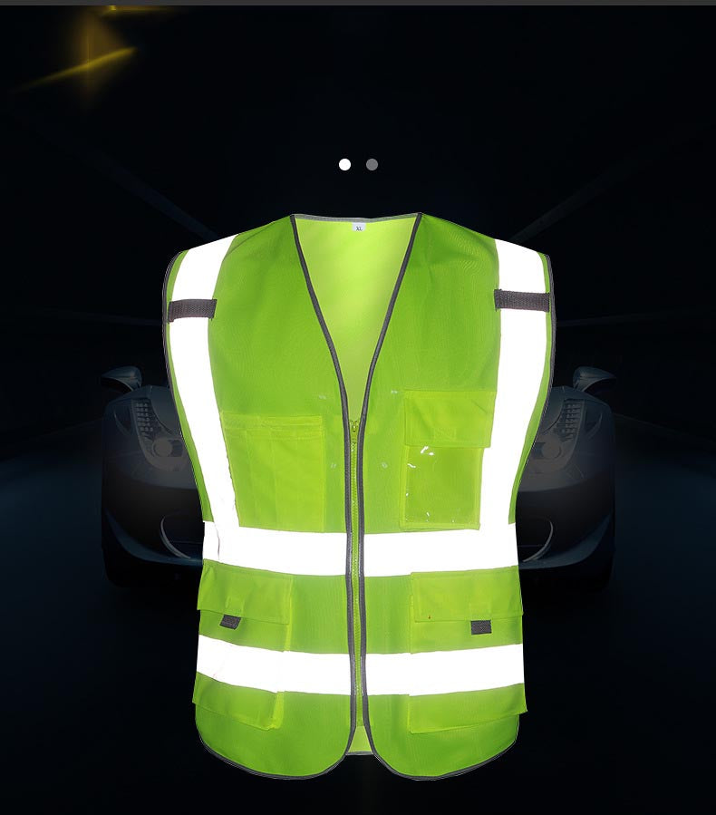 Multi-pocket Construction Reflective Vest