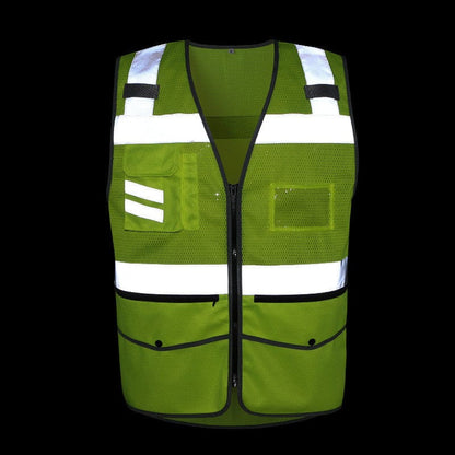 Reflective vest summer breathable mesh reflective clothing