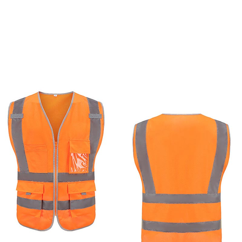 Multi-pocket Construction Reflective Vest