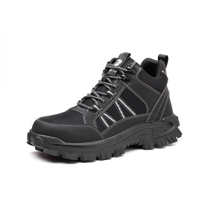 Lightweight Mid-cut Construction Site Protective Shoes