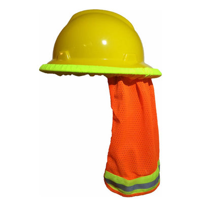 Summer Sun Shade And Neck Shield With Reflective Stripe / Useful Mesh Reflective Cap Cover for Construction Workers