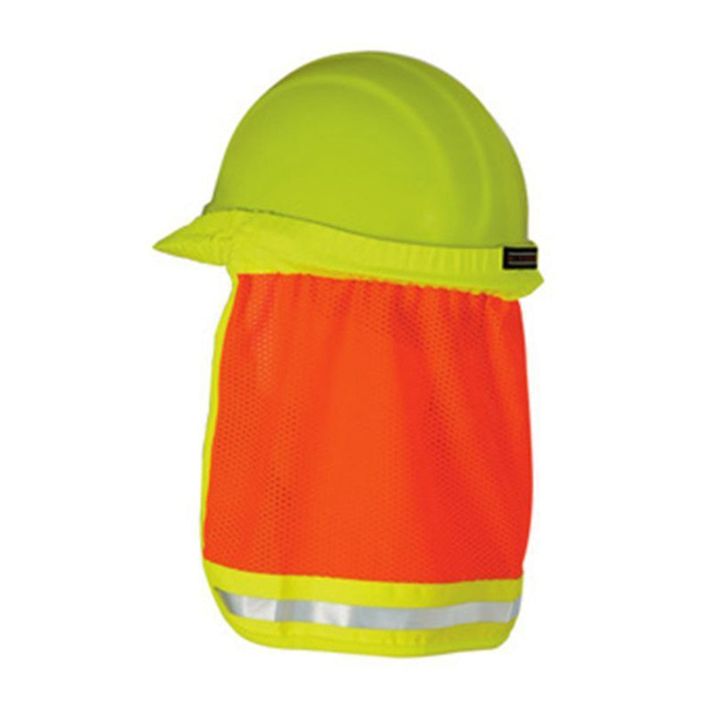 Summer Sun Shade And Neck Shield With Reflective Stripe / Useful Mesh Reflective Cap Cover for Construction Workers