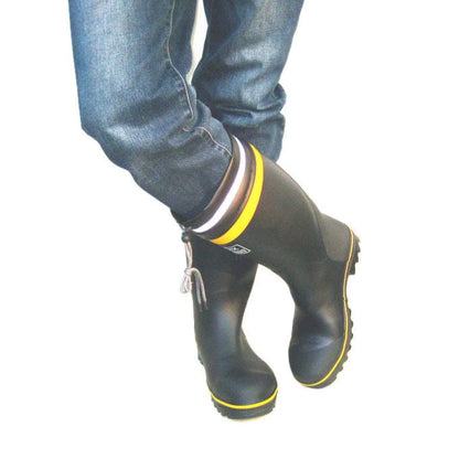 Shield Industrial Rubber Knee-high Rain Boots With Steel Head